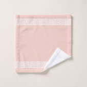 ライトピエレガントンク上のギリシャ語のパターンフレーム バスタオルセット (ウォッシュタオル)