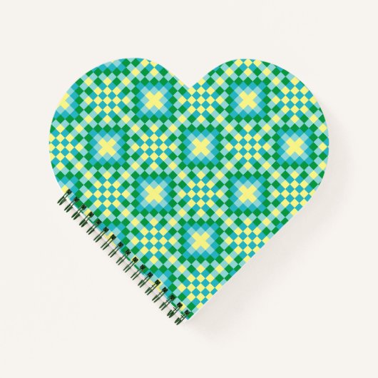 ライトピクセルパターン ノートブック (正面)