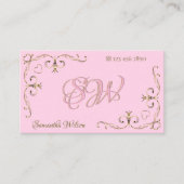 ライトピスタイリッシュックゴールデン華美コーナーイニシャル 名刺 (正面)