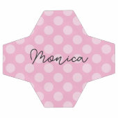 ライトピパーソナライズされたンク水玉模様 サッカーボール (フラット)