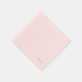 ライトピパーソナライズされたンク結婚のカクテルナプキン スタンダードカクテルナプキン (角)