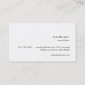 ライトピモダンンクおよび金ゴールド幾何学的美しい 名刺 (裏面)