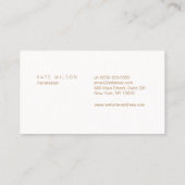 ライトピモダンンク美容師サロンはさみ 名刺 (裏面)