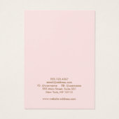 ライトピンクあなたのロゴイヤリングディスプレイカードを追加 (裏面)