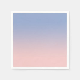 ライトピンクからブルーカクテルグラデーション紙ナプキンス スタンダードカクテルナプキン