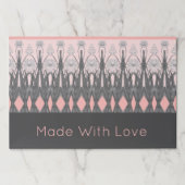 ライトピンクとチャコールグレー ペーパーパッド (正面)