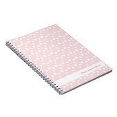 ライトピンクとハート, 誕生日, シャワー, パーティー ノートブック (右側)