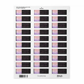 ライトピンクとブラックモノグラム ラベル (フルシート)