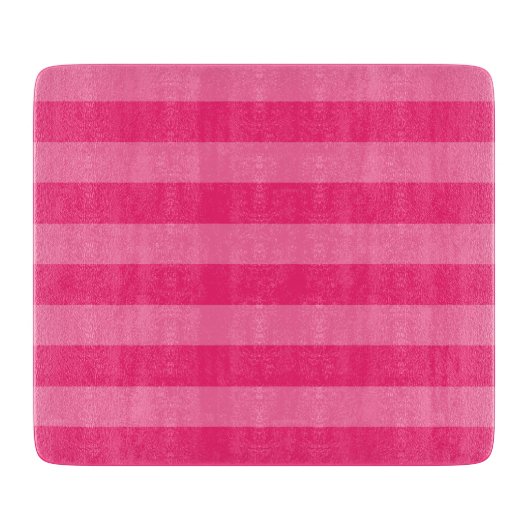 ライトピンクとホットピンクストライプ色 カッティングボード (正面)