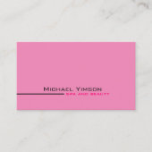 ライトピンクとホワイトシックとフォトプロフェッショナル 名刺 (正面)