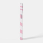 ライトピンクのシマウマ柄 iPhone 15ケース (右側面)