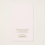 ライトピンクのネックレス表示カード (裏面)