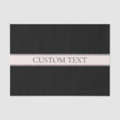 ライトピンクのブラッシュストライプとエレガントな編集可能なテキスト 薄葉紙 (正面)