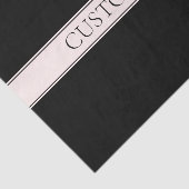 ライトピンクのブラッシュストライプとエレガントな編集可能なテキスト 薄葉紙 (詳細)