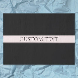 ライトピンクのブラッシュストライプとエレガントな編集可能なテキスト 薄葉紙