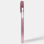ライトピンクのラメ入りゴージャスなシグネチャーデザイン Case-Mate iPhoneケース (裏面 / 左)