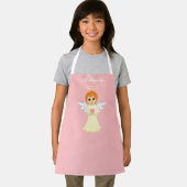 ライトピンクの可愛い小さな天使 エプロン (インサイチュ)