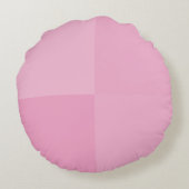 ライトピンクの幾何学正方形 ラウンドクッション (裏面)