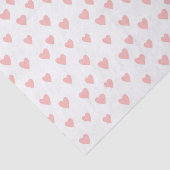 ライトピンクの愛のハートパターンの分離 薄葉紙 (詳細)