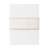 ライトピンクの格子弓ガールエレガントベビーシャワー 招待状ベリーバンド (裏面例)