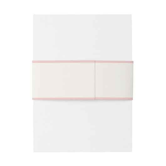 ライトピンクの格子弓ガールエレガントベビーシャワー 招待状ベリーバンド (裏面例)