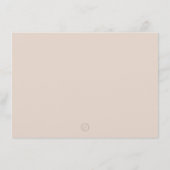 ライトピンクの花ゆりシンプルのモダン固定 サンキューカード (裏面)