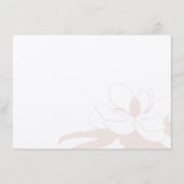 ライトピンクの花ゆりシンプルのモダン固定 サンキューカード (正面)