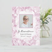 ライトピンクアジサイ花葬式 プログラム (スタンド正面)