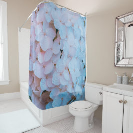 ライトピンクアジサイ シャワーカーテン