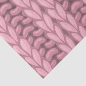 ライトピンクウィンター編み物ウールパターン 薄葉紙 (詳細)