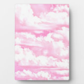 ライトピンクエレガント雲の色 フォトプラーク (正面)