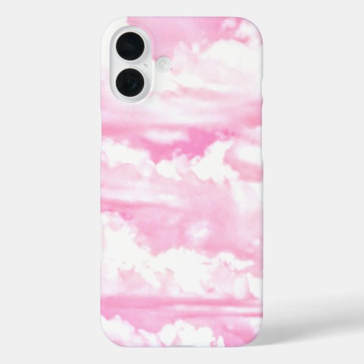 ライトピンクエレガント雲の色 Case-Mate iPhoneケース (裏面)