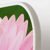 ライトピンクガーベラデイジーパーソナライズされたフローラ ピックルボールラケット (左詳細)