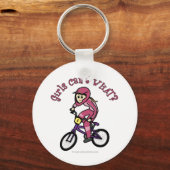 ライトピンクガールズBMX キーホルダー (正面)