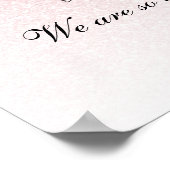 ライトピンクグリッタースイーツ16いろパーソナライズされたうこそ ポスター (角)