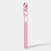 ライトピンクグリッタードリップスグラムシグネチャー Case-Mate iPhoneケース (裏面 / 左)