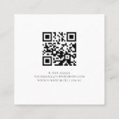 ライトピンクグリッター美しいサロン スクエア名刺 (裏面)