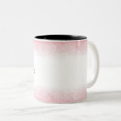 ライトピンクグリッター美しいサロン ツートーンマグカップ (正面右)