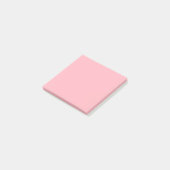 ライトピンクシンプル 3" x 3" ポストイット (アングル)