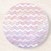 ライトピンクジグザグ模様 コースター (正面)