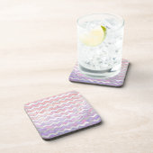 ライトピンクジグザグ模様 コースター (右側)