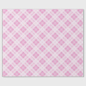 ライトピンクタータン クリスマスホリデーパターン ラッピングペーパー (フラット)