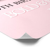 ライトピンクティファニーテーマパーティーウェルカムサイン ポスター (角)