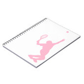 ライトピンクテニス ノートブック (左側)