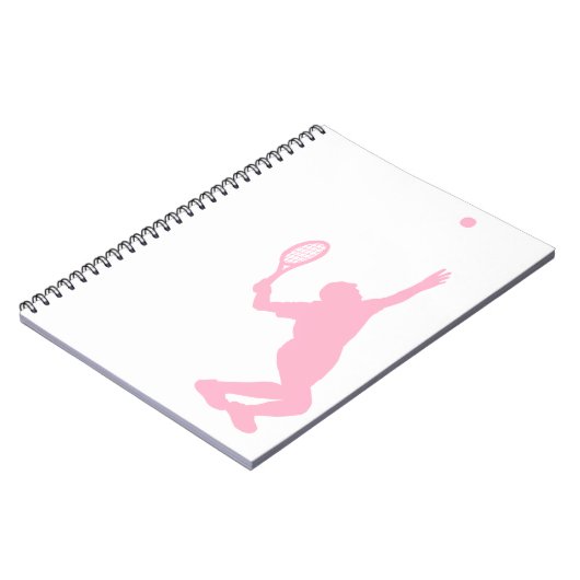 ライトピンクテニス ノートブック (左側)