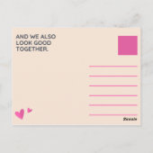 ライトピンクドーナ図解入りの、写真付きのーツ ポストカード (裏面)