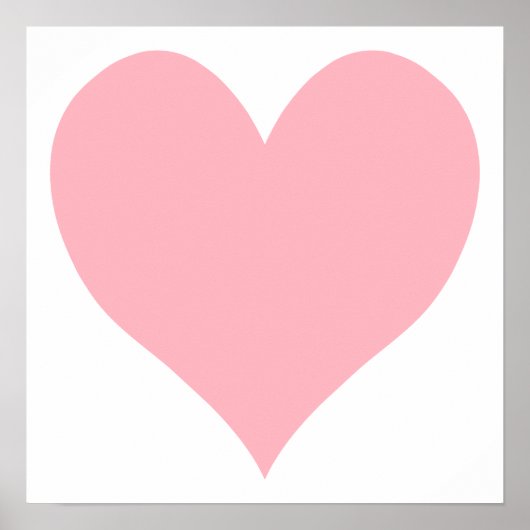 ライトピンクハート ポスター (正面)