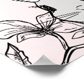 ライトピンクバニーイースターブランチ ポスター (角)