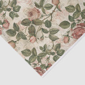 ライトピンクバラオン抽象芸術新聞印刷パターン 薄葉紙 (詳細)