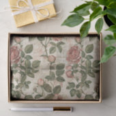 ライトピンクバラオン抽象芸術新聞印刷パターン 薄葉紙 (ギフト)